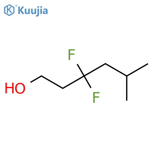 3,3-difluoro-5-methylhexan-1-ol structure
