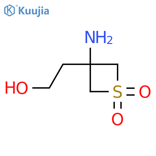 3-Amino-3-(2-hydroxyethyl)thietane 1,1-dioxide structure