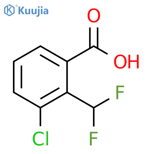 3-chloro-2-(difluoromethyl)benzoic acid structure