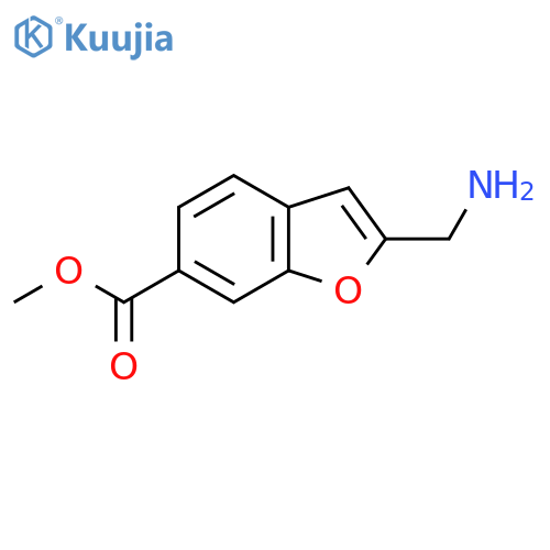 Methyl 2-(aminomethyl)-1-benzofuran-6-carboxylate structure