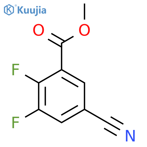 Methyl 5-cyano-2,3-difluorobenzoate structure