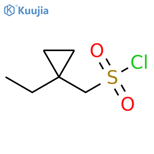 Cyclopropanemethanesulfonyl chloride, 1-ethyl- structure