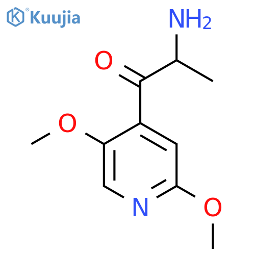 2-amino-1-(2,5-dimethoxypyridin-4-yl)propan-1-one structure