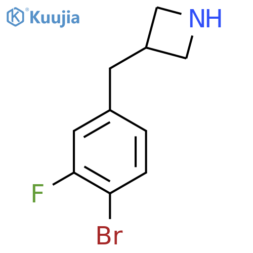 3-(4-bromo-3-fluorophenyl)methylazetidine structure