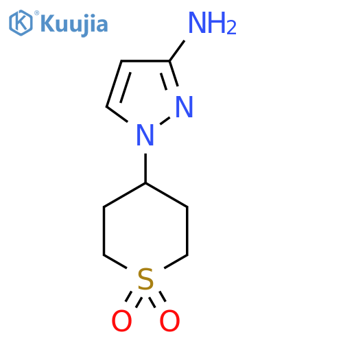 4-(3-Amino-1H-pyrazol-1-yl)-1lambda6-thiane-1,1-dione structure