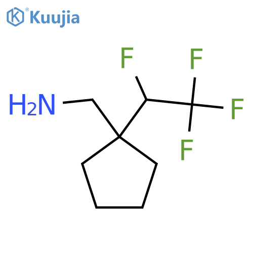 1-(1,2,2,2-tetrafluoroethyl)cyclopentylmethanamine structure
