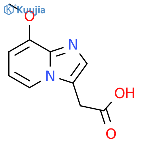 2-{8-methoxyimidazo1,2-apyridin-3-yl}acetic acid structure