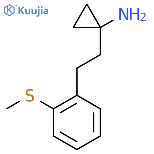 1-{2-2-(methylsulfanyl)phenylethyl}cyclopropan-1-amine structure