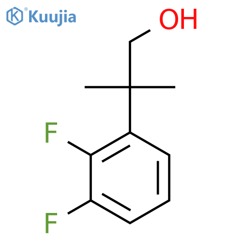 2-(2,3-difluorophenyl)-2-methylpropan-1-ol structure