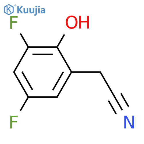 2-(3,5-difluoro-2-hydroxyphenyl)acetonitrile structure