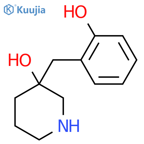 3-(2-hydroxyphenyl)methylpiperidin-3-ol structure