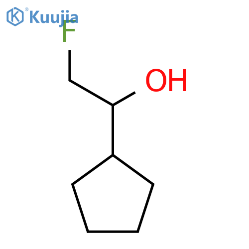 1-cyclopentyl-2-fluoroethan-1-ol structure
