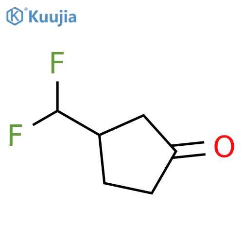 3-(difluoromethyl)cyclopentan-1-one structure