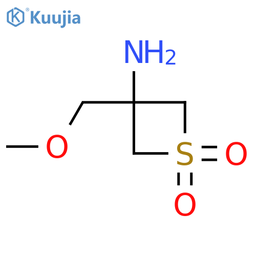 3-(Methoxymethyl)-1,1-dioxo-thietan-3-amine structure