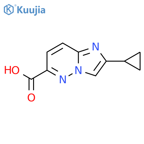 2-Cyclopropylimidazo[1,2-b]pyridazine-6-carboxylic acid structure