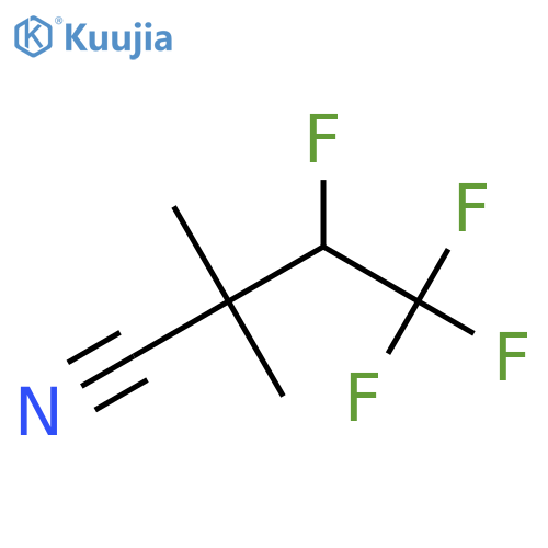3,4,4,4-tetrafluoro-2,2-dimethylbutanenitrile structure