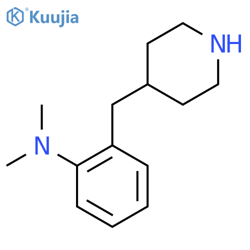 N,N-dimethyl-2-(piperidin-4-yl)methylaniline structure