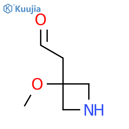 2-(3-Methoxyazetidin-3-yl)acetaldehyde structure