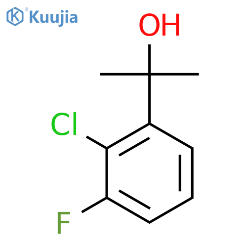 2-(2-chloro-3-fluorophenyl)propan-2-ol structure