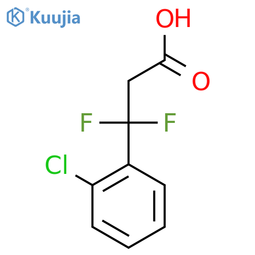 3-(2-chlorophenyl)-3,3-difluoropropanoic acid structure