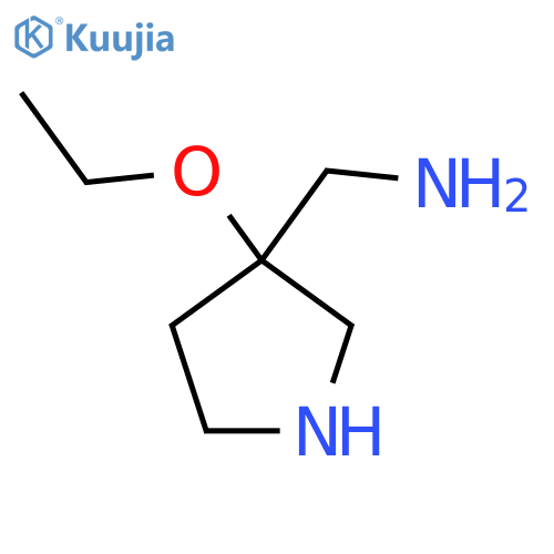(3-ethoxypyrrolidin-3-yl)methanamine structure