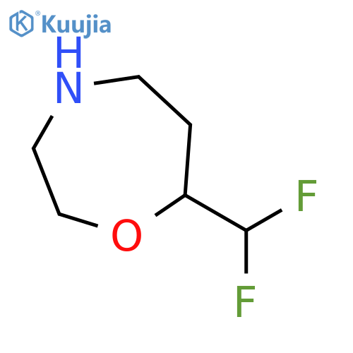 7-(difluoromethyl)-1,4-oxazepane structure