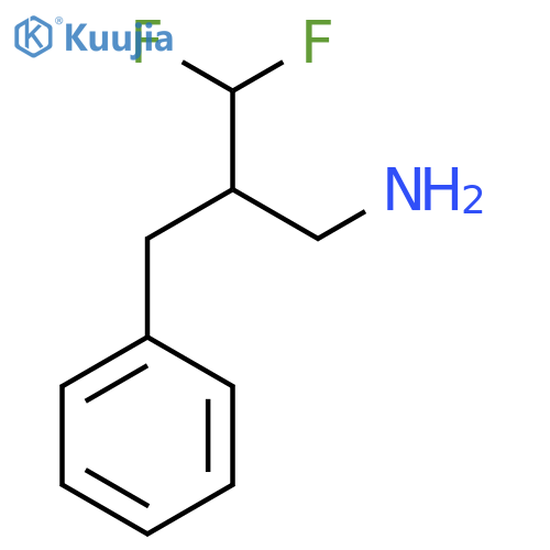 3-amino-2-(difluoromethyl)propylbenzene structure