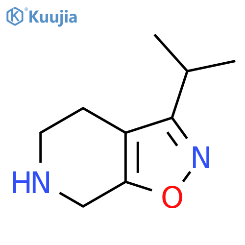 3-(propan-2-yl)-4H,5H,6H,7H-1,2oxazolo5,4-cpyridine structure
