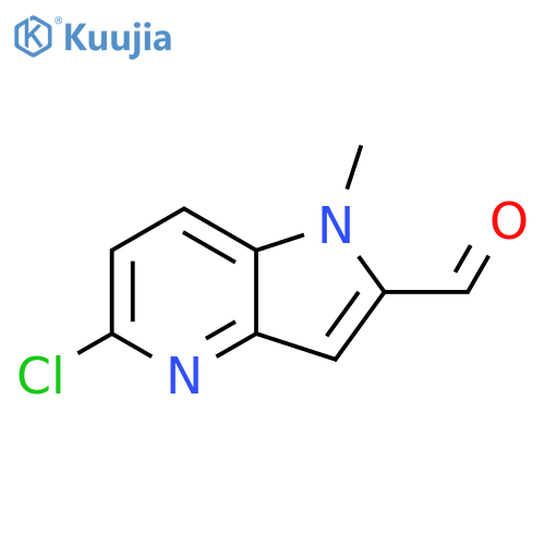 5-chloro-1-methyl-1H-pyrrolo[3,2-b]pyridine-2-carbaldehyde structure