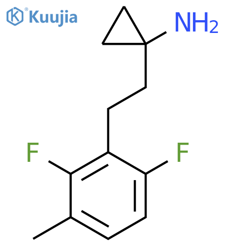 1-2-(2,6-difluoro-3-methylphenyl)ethylcyclopropan-1-amine structure