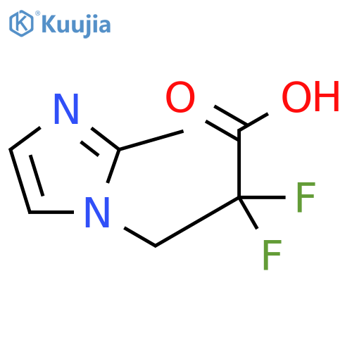 1H-Imidazole-1-propanoic acid, α,α-difluoro-2-methyl- structure