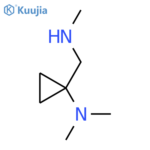 N,N-dimethyl-1-(methylamino)methylcyclopropan-1-amine structure