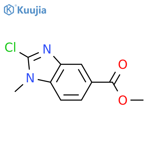 Methyl 2-chloro-1-methyl-benzimidazole-5-carboxylate structure