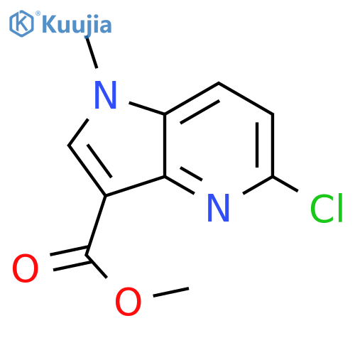 methyl 5-chloro-1-methyl-1H-pyrrolo[3,2-b]pyridine-3-carboxylate structure