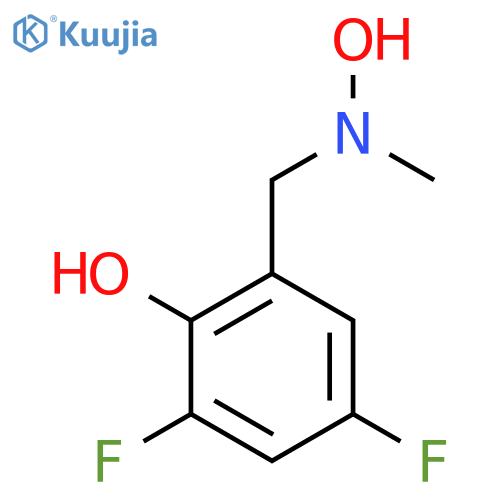 2,4-difluoro-6-{hydroxy(methyl)aminomethyl}phenol structure
