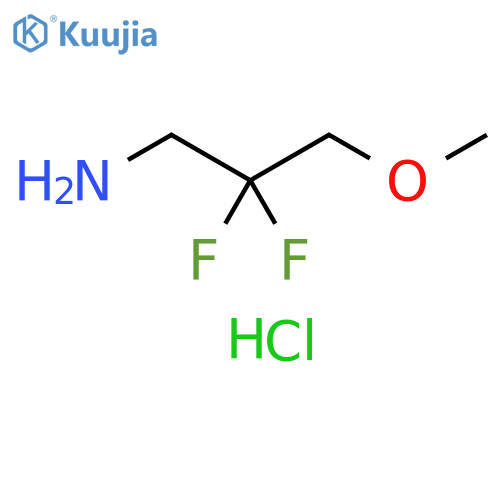 2,2-difluoro-3-methoxypropan-1-amine hydrochloride structure
