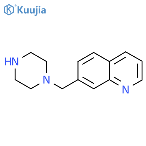 7-(piperazin-1-yl)methylquinoline structure