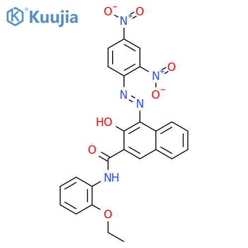 2-Naphthalenecarboxamide,4-[2-(2,4-dinitrophenyl)diazenyl]-N-(2-ethoxyphenyl)-3-hydroxy- structure