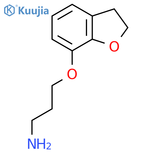 3-(2,3-dihydro-1-benzofuran-7-yloxy)propan-1-amine structure