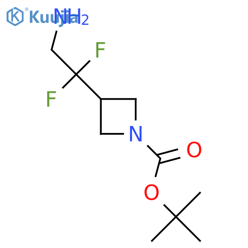 Tert-butyl 3-(2-amino-1,1-difluoroethyl)azetidine-1-carboxylate structure