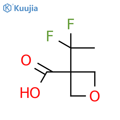 3-(1,1-Difluoroethyl)oxetane-3-carboxylic acid structure