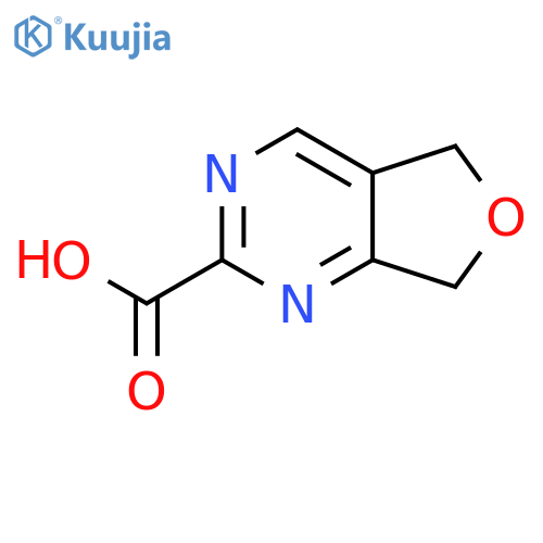 5H,7H-furo[3,4-d]pyrimidine-2-carboxylic acid structure