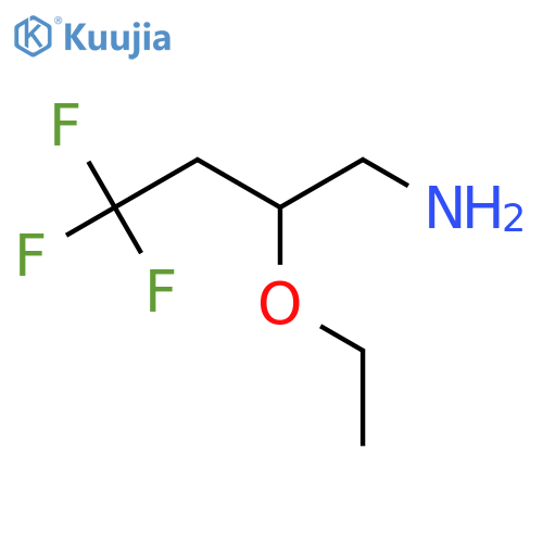 2-ethoxy-4,4,4-trifluorobutan-1-amine structure