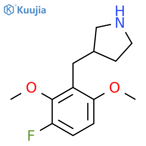 3-(3-fluoro-2,6-dimethoxyphenyl)methylpyrrolidine structure