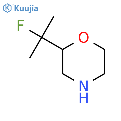 2-(2-fluoropropan-2-yl)morpholine structure