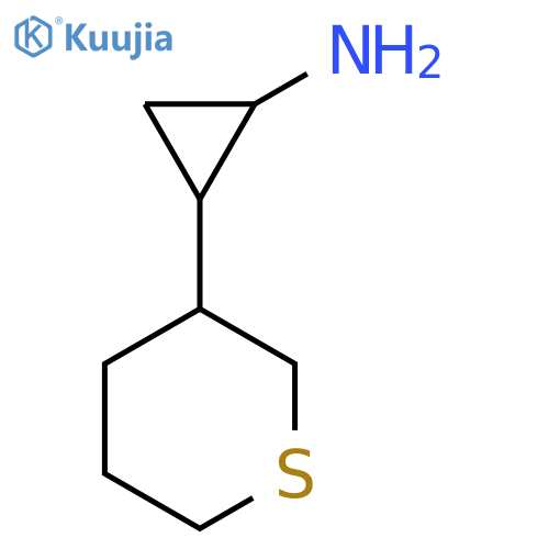 2-(thian-3-yl)cyclopropan-1-amine structure