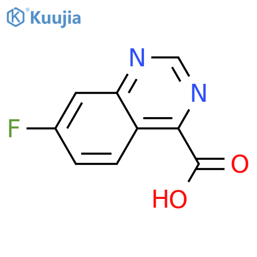7-fluoroquinazoline-4-carboxylic acid structure