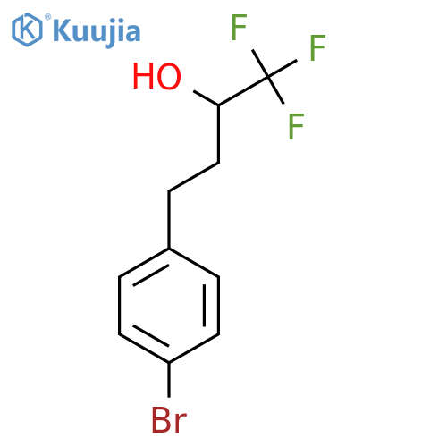 4-(4-bromophenyl)-1,1,1-trifluorobutan-2-ol structure