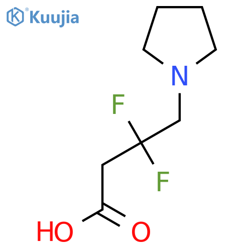 3,3-difluoro-4-(pyrrolidin-1-yl)butanoic acid structure