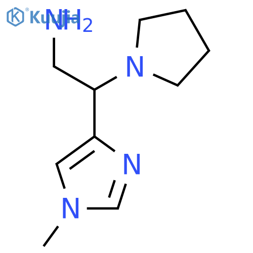 2-(1-methyl-1H-imidazol-4-yl)-2-(pyrrolidin-1-yl)ethan-1-amine structure